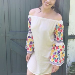 Off the shoulder dress